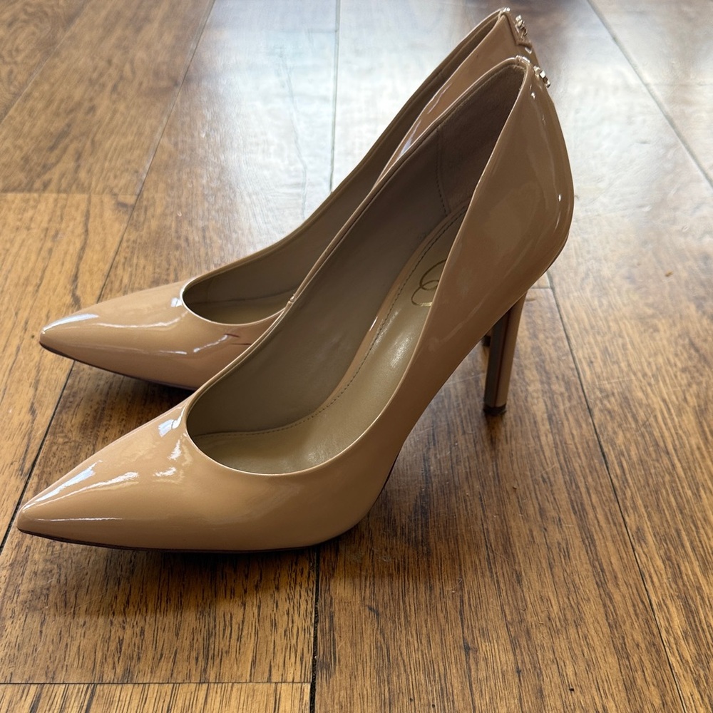 Sam Edelman Nude Patent Heels